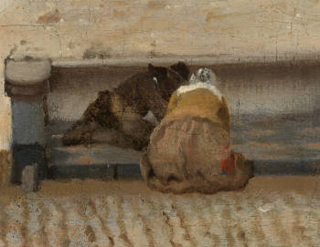 The Litle Street  (detail), Johannes Vermeer 