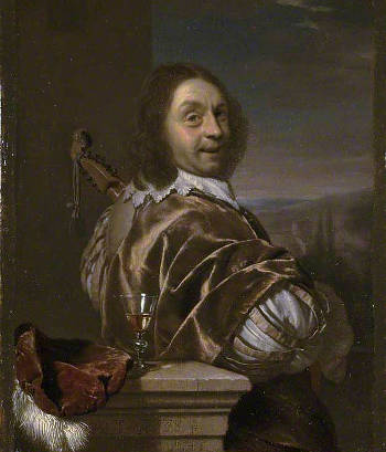 Self Portrait of the Artist, with a Cittern, Frans van Mieris