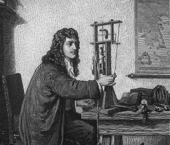 Christiaan Huygens and the Pendulum Clock, Anonymous