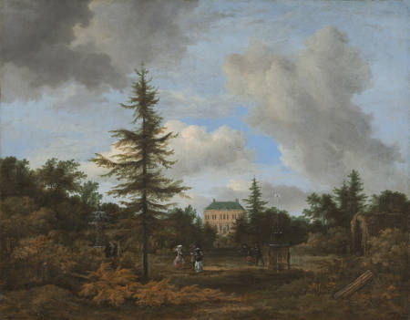 Country House in a Park, Jacob van Ruisdael