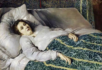 Young Woman on her Deathbed, Anonymous