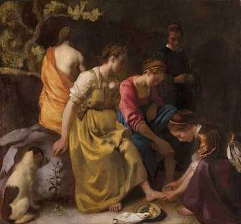 >Diana and her Companions, Johannes Vermeer