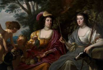  Amalia van Solms and Charlotte de la Trémoïlle, Gerrit van Honthorst