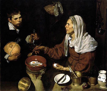 An Old Woman Cooking Egg, Diego Velazquez
