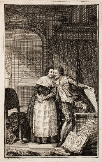 Hugo Grotius' Escape from Prison in Castle Loevestein in a Book Chest, Taking leave of his Wife, Jan van der Heyden