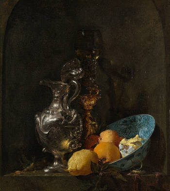 Still Life with a Silver Ewer,Willem Kalf