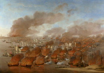 Holmes's Bonfire, Willem van de Velde the Elder