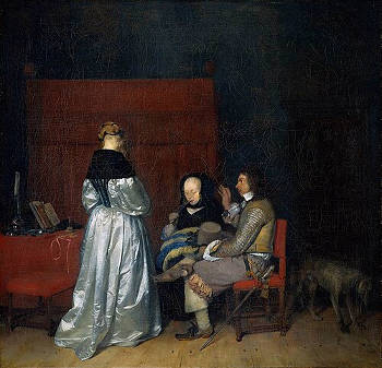 Gallant Conversation, Gerrit ter Borch