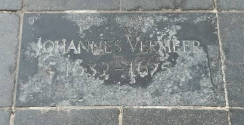 The Tomb Marker of Vermeer(?) in the Oude Kerk of Delft