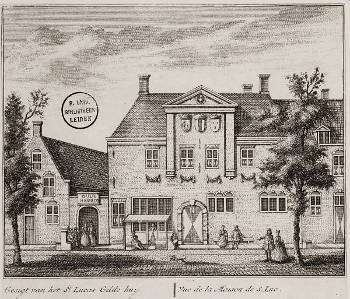 Guild of St. Luke, Engraving after a drawing by Abraham Rademaker