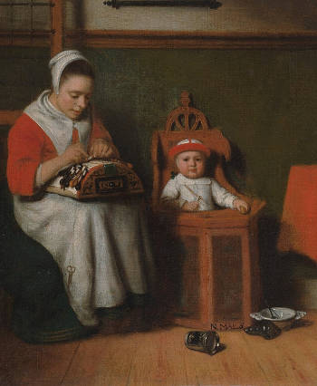 The  Lacemaker, Nicolas Maes