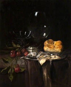 Still Life with Herring, Willem van Aelst
