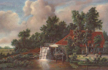 The Watermill, Meindert Hobbema