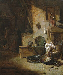 Interior of a  Kitchen, Willem KalfCC