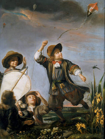 Boys Flying Kites, Justus de Gelder
