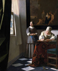 Lady Writing a Leter with he Maid, Lady Writing a Leter with he Maid