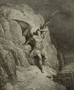 Satan, illustration by Gustave Doré from Paradise Lost, John Milton