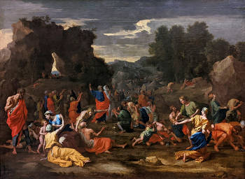 The Israelites gathering Manna in the Desert, Nocolaes Poussin