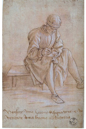 Seated Apprentice, Maso Finiguerra 