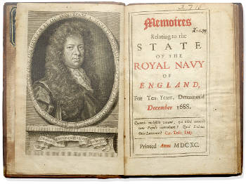 Memoires Relating to the State of the Royal Navy of England, for Ten Years, Determin'd December 1688, Samuel Pepys