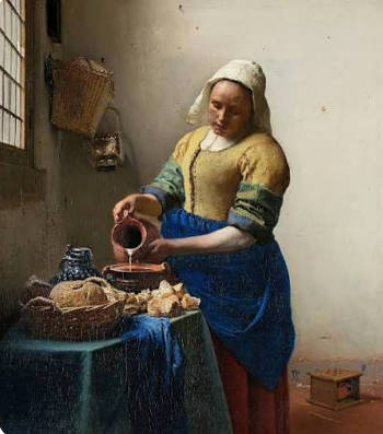 The Milkmaid, Johannes Vermeer