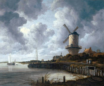 Landscape with a Windmill, Jacob van Ruisdael