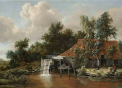 A Watermill, Meindert Hobbema
