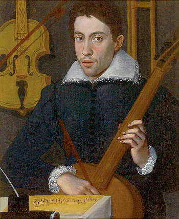 Portrait of a Musician by a Cremonese Painter, Traditionally as Antonio Stradivari or Claudio Monteverdi, Anonymous