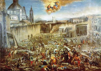 Market Square of Naples during the Plague of 1656, Domenico Gargiulo