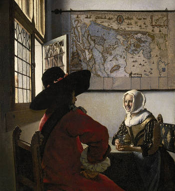 >Officer and Laughing Girl, Johannes Vermeer