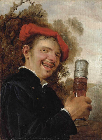 Laughing Man with a Pasglas, Petrus Staverenus 