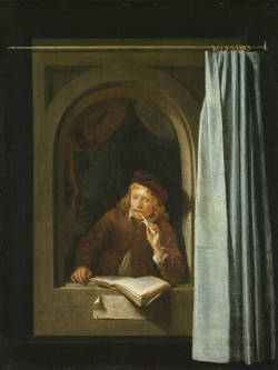 Man Smoking a Pipe, Gerrit Dou