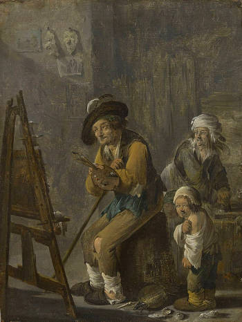 The Poor Painter in his Studio, Andries Both