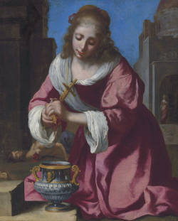 Saint Praxedis, Johannes Vermeer