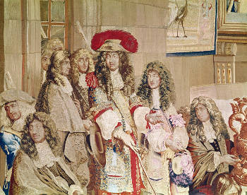 Louis XIV Visiting The Manufacture Des Gobelins The Royal Tapestry  (detail), Charles Le Brun