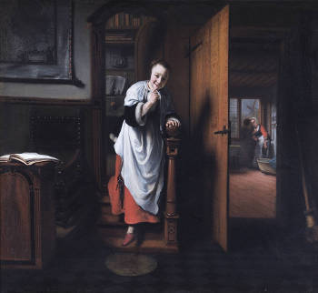 The Eavesdropper, Nicolas Maes