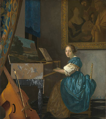 Lady Standing at a Virginal, Johannes Vermeer