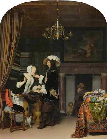 The Cloth Shop, Frans van Mieris