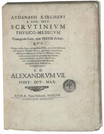 Scrutinium physico-medicum, Athanasius Kircher