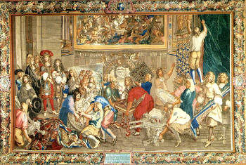 Louis XIV Visiting the Gobelins Factory: History of the King, Charles Le Brun