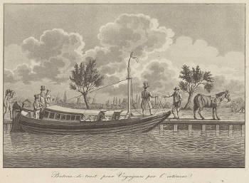 Trekschuit with Passengers,Carl Cristiaan Fuchs 