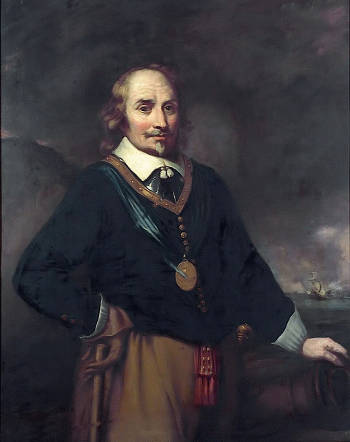 Admiral Maarten Harpertszoon Tromp,  after Jan Lievens.