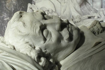 Detail of the tomb monument of Maarten Tromp in the Oude Kerk in Delft, Rombout Verhulst