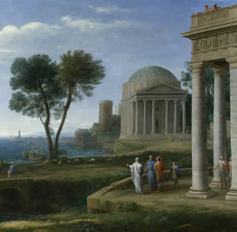 Landscape with Cephalus and Procris Reunited by Diana, Claude Lorrain