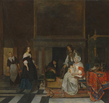 The Visit to the Nursery, Gabriel Metsu