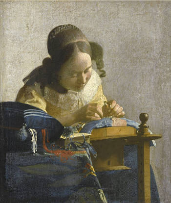 >The Lacemaker, Johannes Vermeer