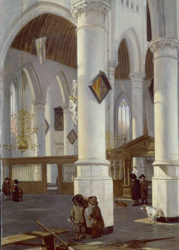 Interior of the Oude Kerk, Delft, Emanuel de Witte