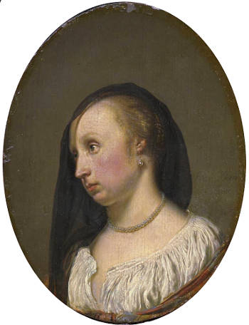 The Painter's Wife, Cunera van der Cock, Frans van Mieris