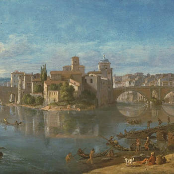 Tiber Island in Rome, Caspar van Wittel
