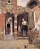 The Courtyard of a House in Delft, Pieter de Hooch